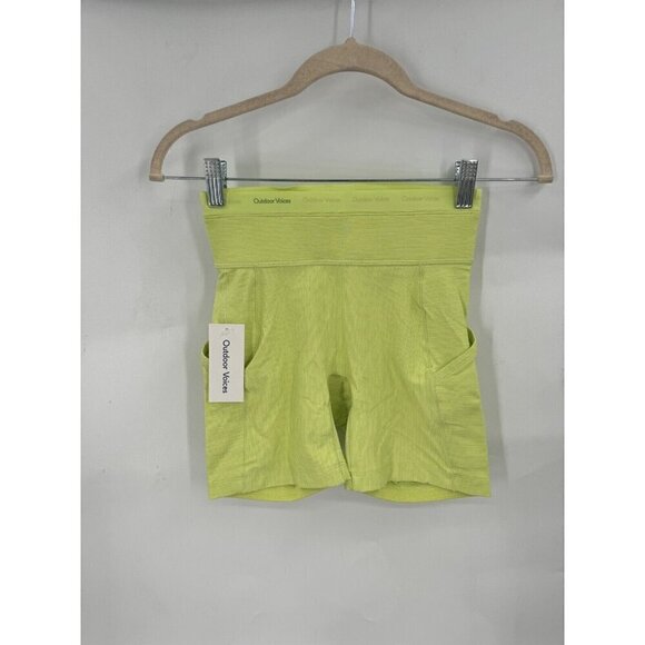 Outdoor Voices Pants - Outdoor Voices Bike Short Women XXS Highlighter Margarita Athletic Thrive 5” NEW